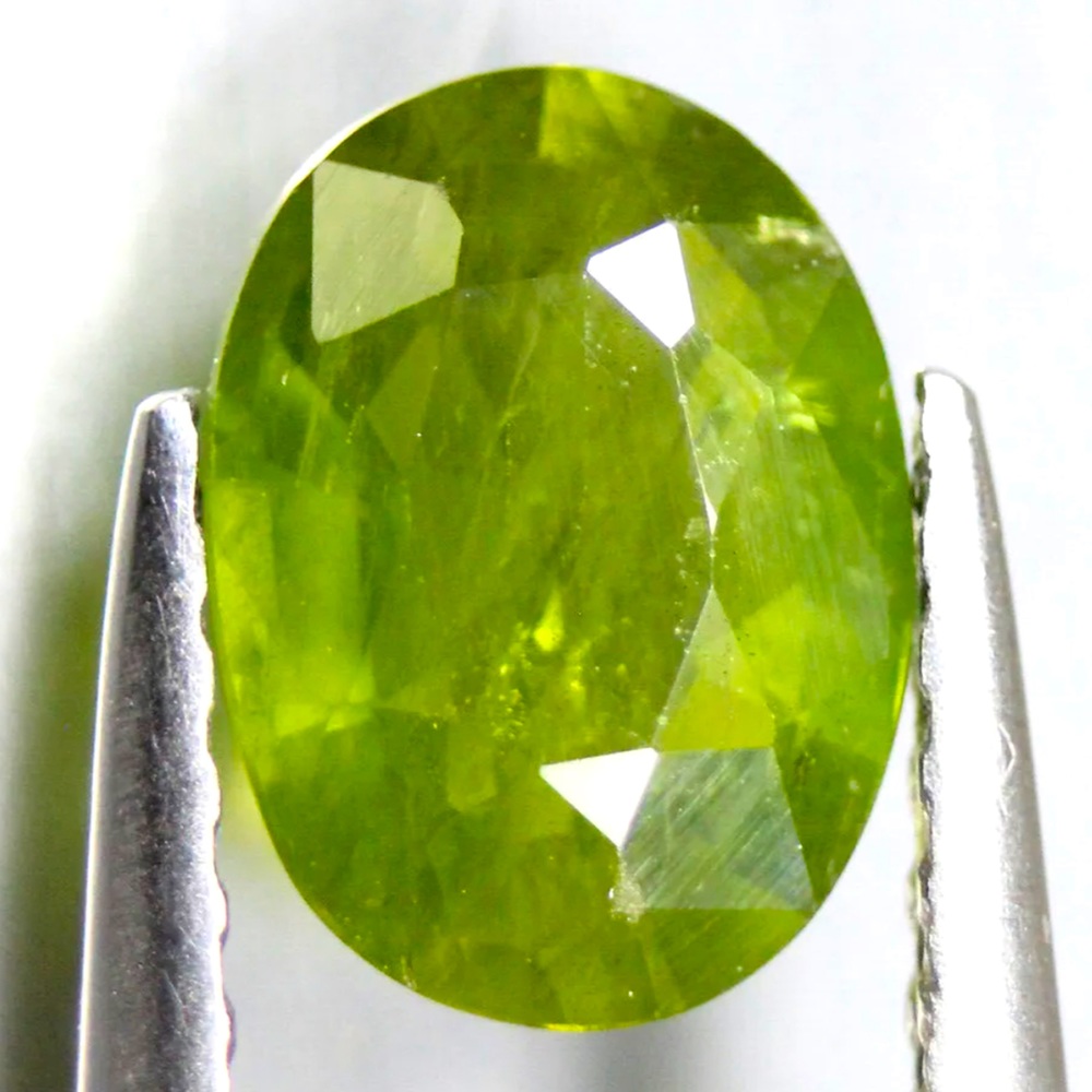 .91Ct Green Sapphire • Natural, Earth-Mined, Un-Enhanced • +COA